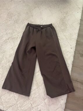 GAP brown wide leg sweats womens size large